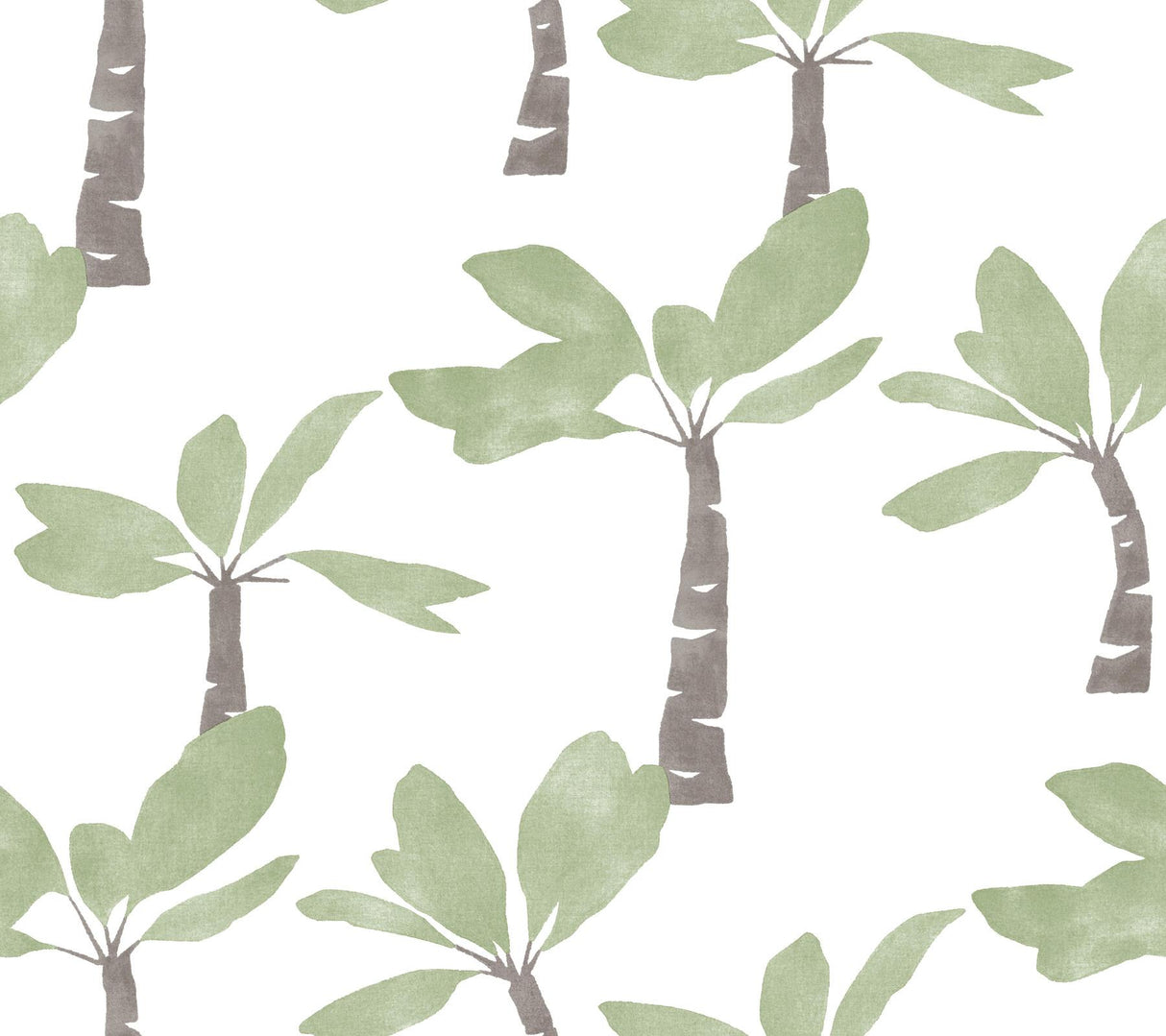 York Wallcoverings Painted Oasis Leaf Green Wallpaper