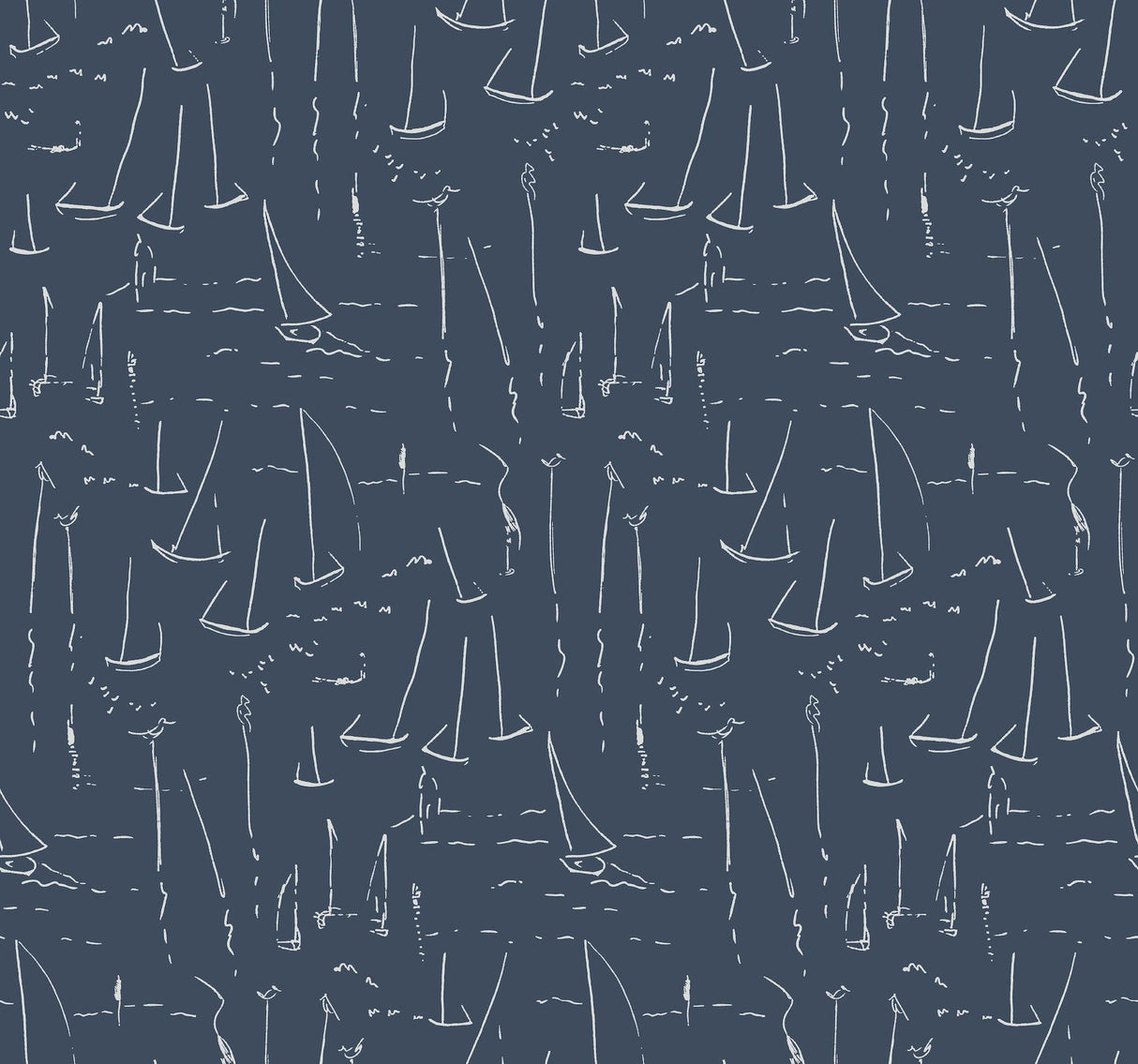 York Wallcoverings Vermillion Coast Ultramarine Wallpaper