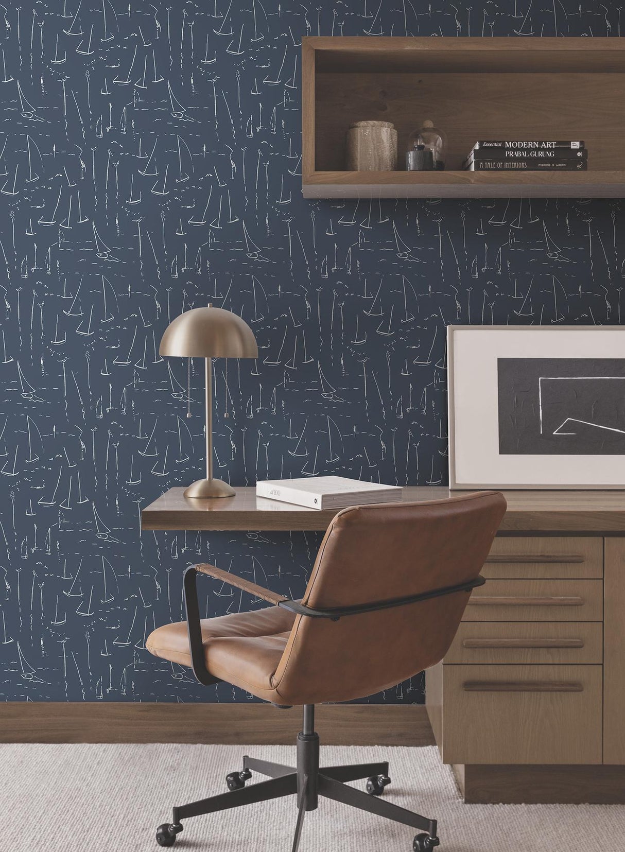 York Wallcoverings Vermillion Coast Ultramarine Wallpaper