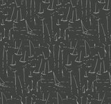 York Wallcoverings Vermillion Coast Carbon Black Wallpaper