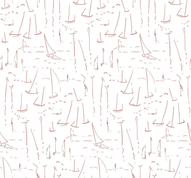 York Wallcoverings Vermillion Coast Vermillion Wallpaper