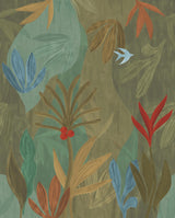 York Wallcoverings Chambord Gardens Leaf & Olive Wallpaper