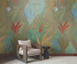 York Wallcoverings Chambord Gardens Leaf & Olive Wallpaper