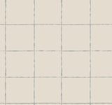 York Wallcoverings La Vitre Plaid Lichen Grey Wallpaper