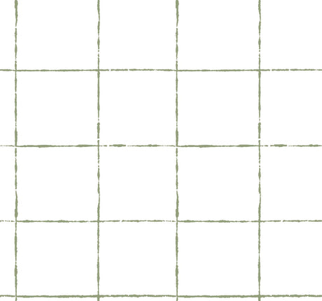 York Wallcoverings La Vitre Plaid Leaf Wallpaper