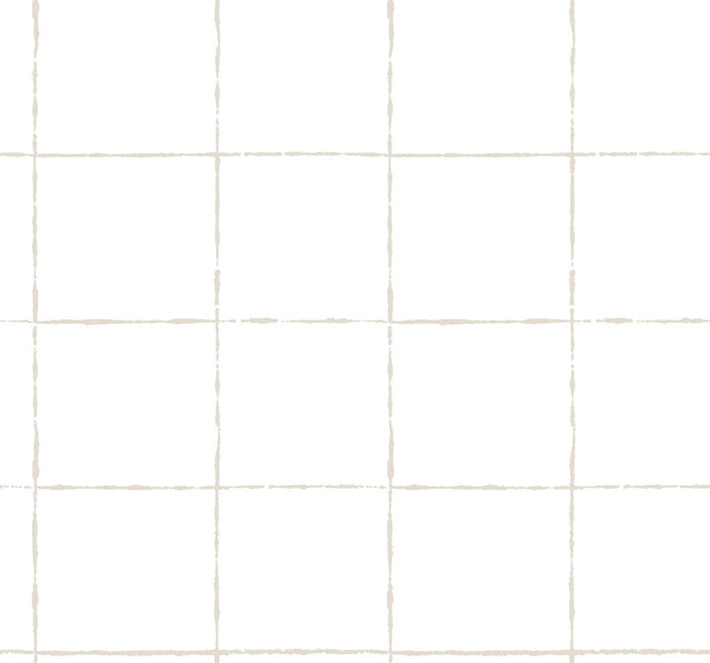 York Wallcoverings La Vitre Plaid Graphite Wallpaper