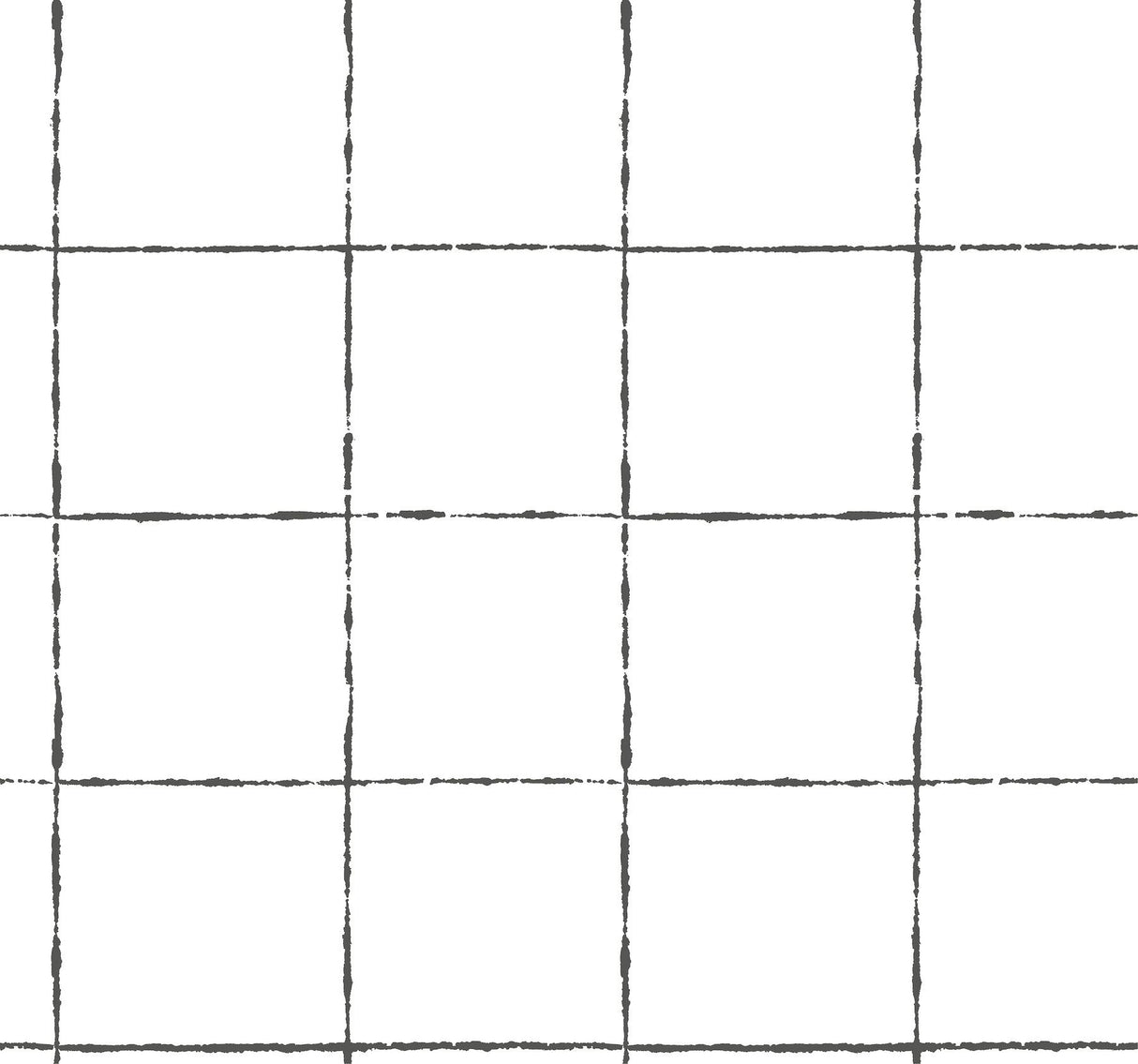 York Wallcoverings La Vitre Plaid Carbon Black Wallpaper