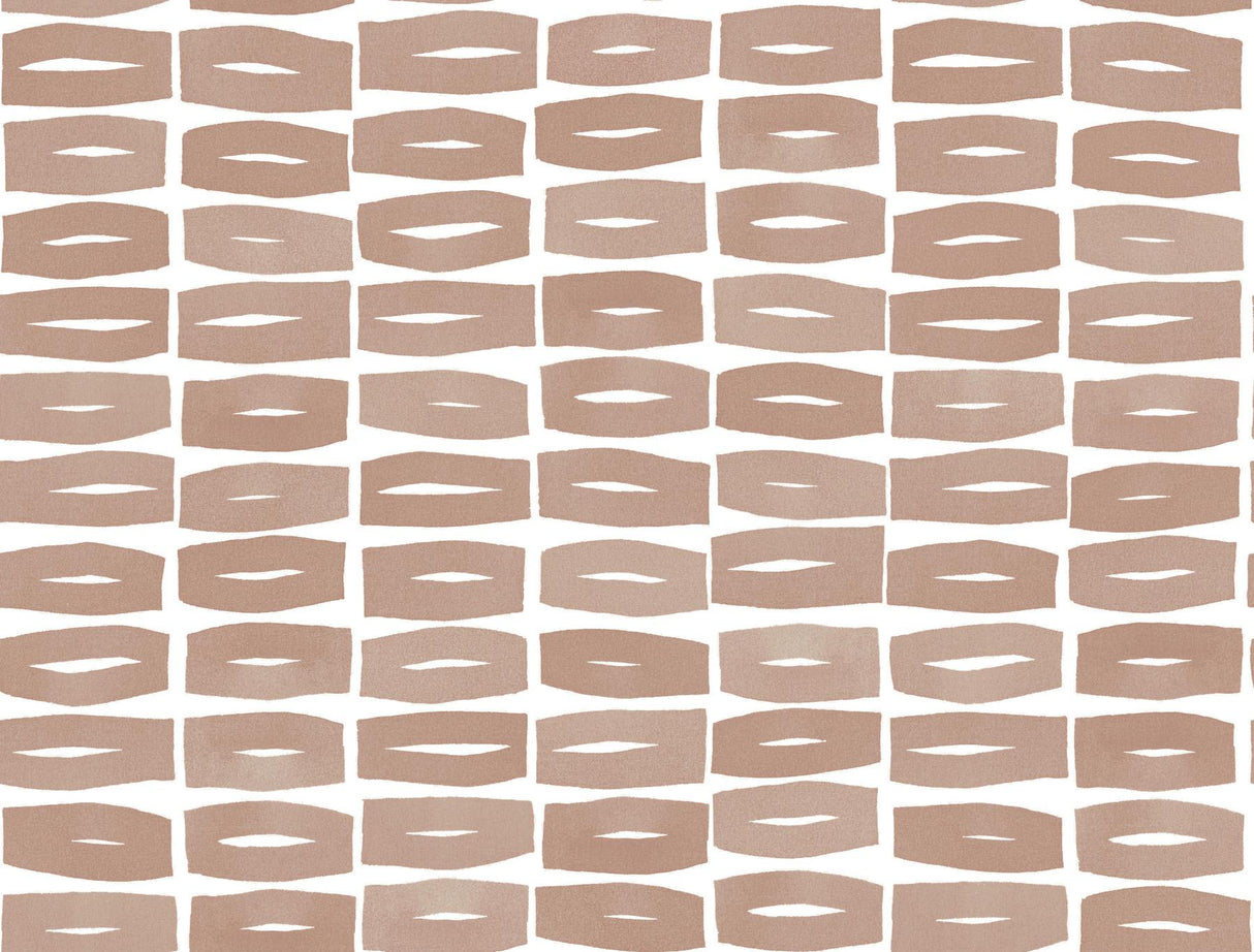 York Wallcoverings Modernist Motif Terracotta Wallpaper