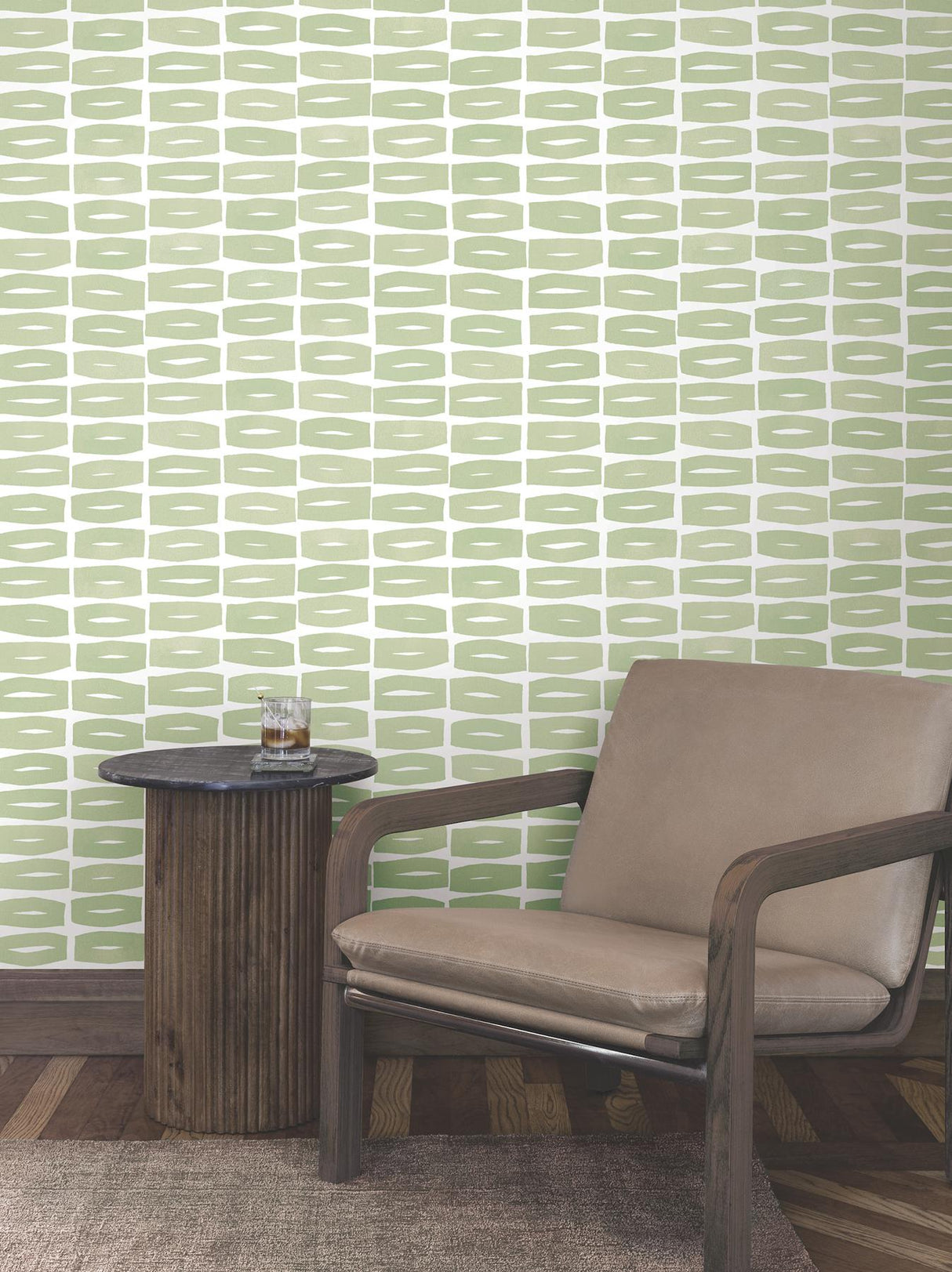 York Wallcoverings Modernist Motif Leaf Wallpaper