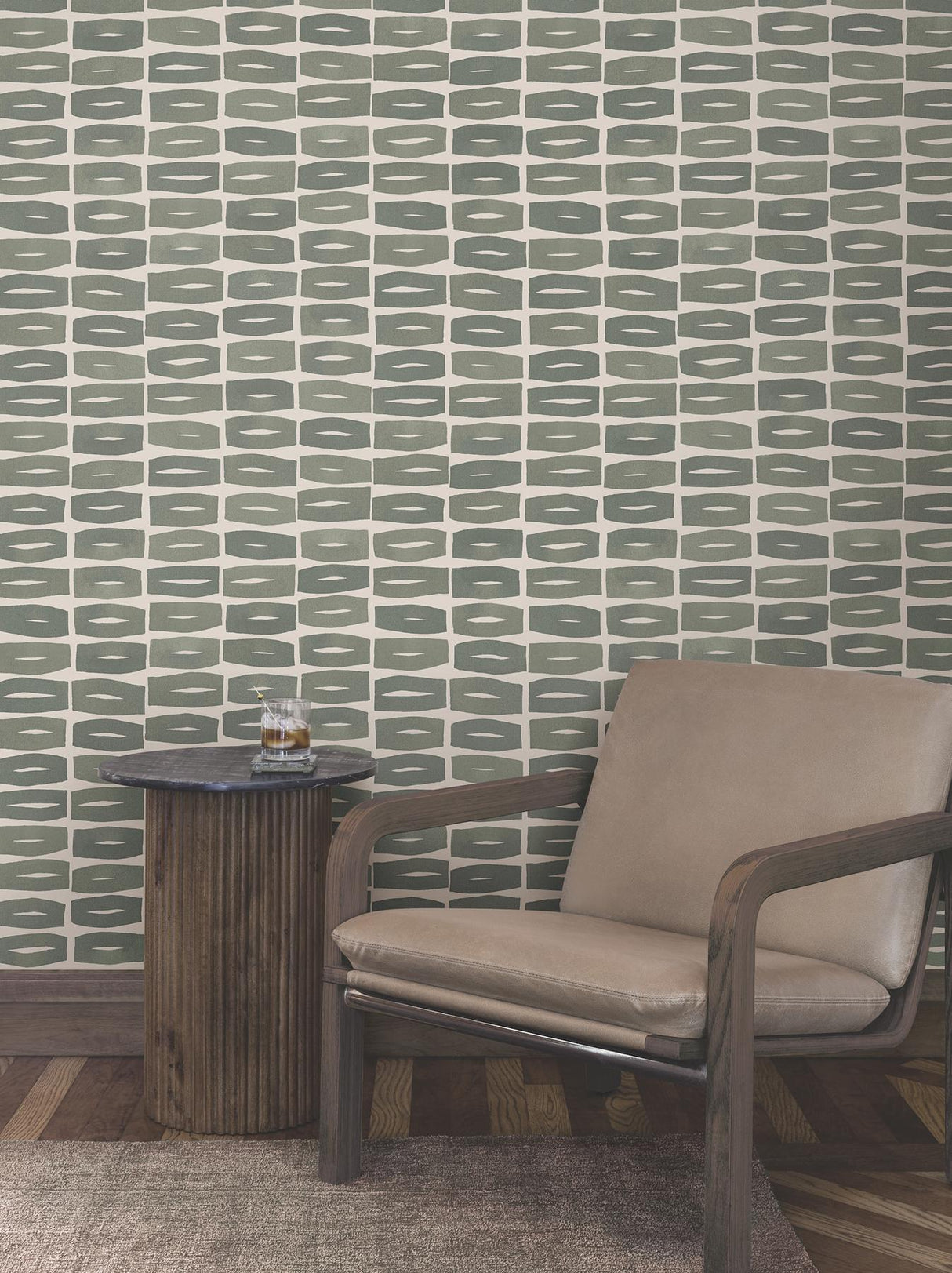 York Wallcoverings Modernist Motif Carbon Black Wallpaper