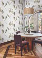 York Wallcoverings Brushwork Branches Neutral & Gold Wallpaper