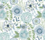 York Wallcoverings Artistic Bouquet Alpine & Leaf Wallpaper