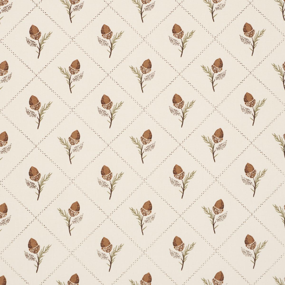 Schumacher Holden Hand Print Cream Fabric