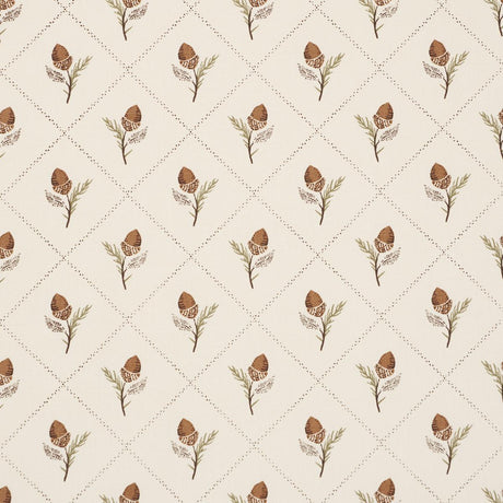 Schumacher Holden Hand Print Cream Fabric