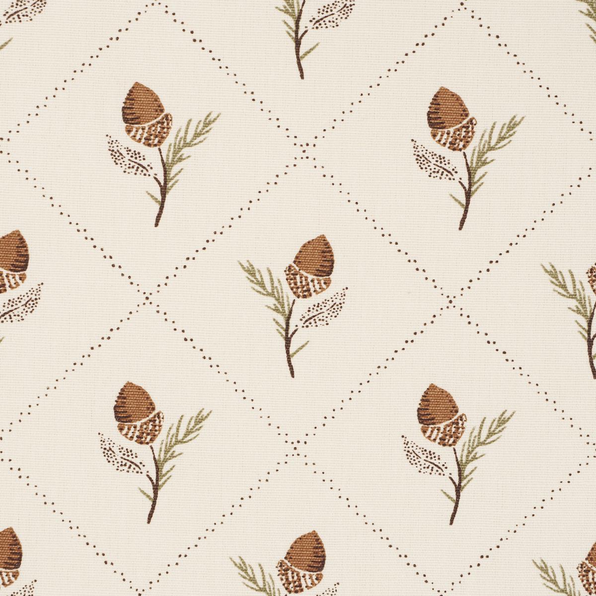 Schumacher Holden Hand Print Cream Fabric