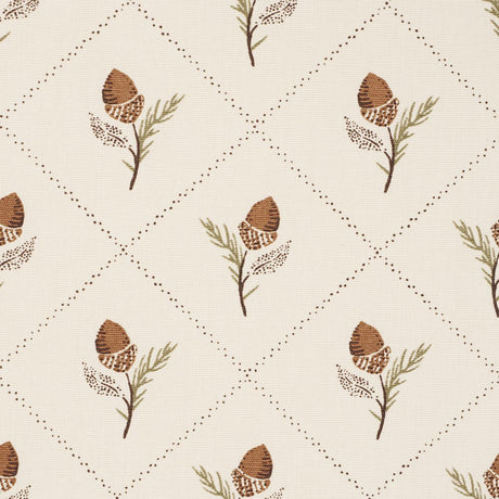 Schumacher Holden Hand Print Cream Fabric