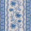 Schumacher Parvati Floral Stripe Delft Fabric