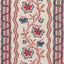 Schumacher Parvati Floral Stripe Vermilion Fabric