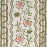 Schumacher Parvati Floral Stripe Petal Fabric