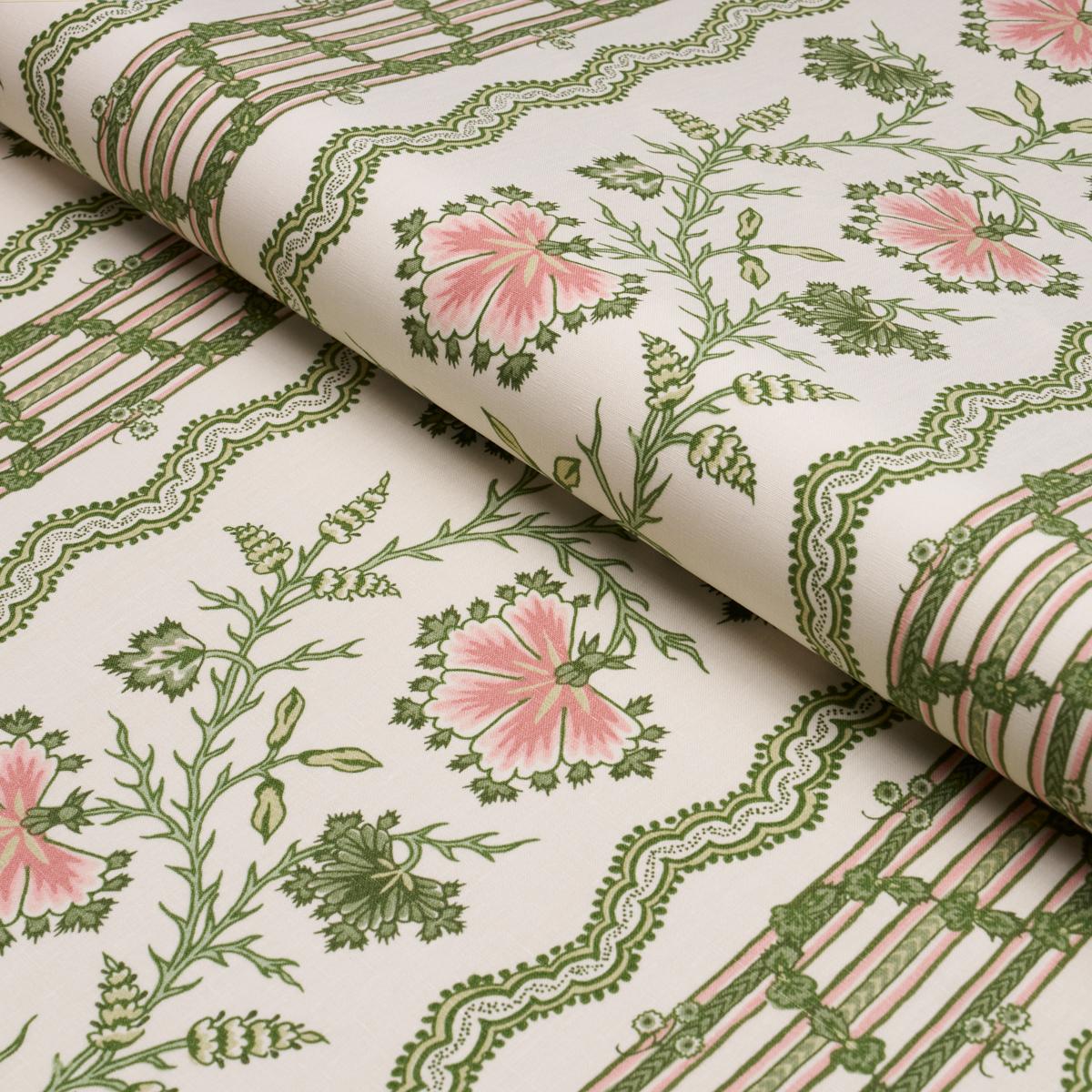 Schumacher Parvati Floral Stripe Petal Fabric