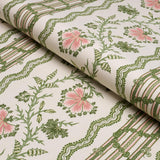 Schumacher Parvati Floral Stripe Petal Fabric