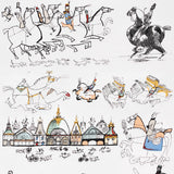 Schumacher Horses Multi On White Wallpaper