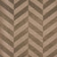Schumacher Staggered Chevron Sisal Brown Wallpaper