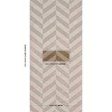Schumacher Staggered Chevron Sisal Brown Wallpaper