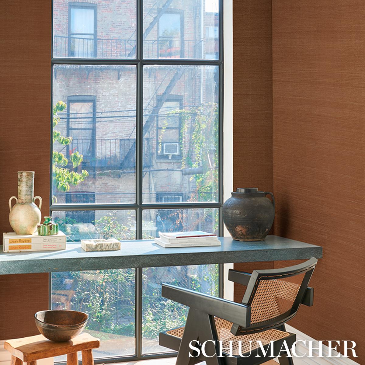 Schumacher X Backdrop Haruki Sisal Ghost Ranch Wallpaper