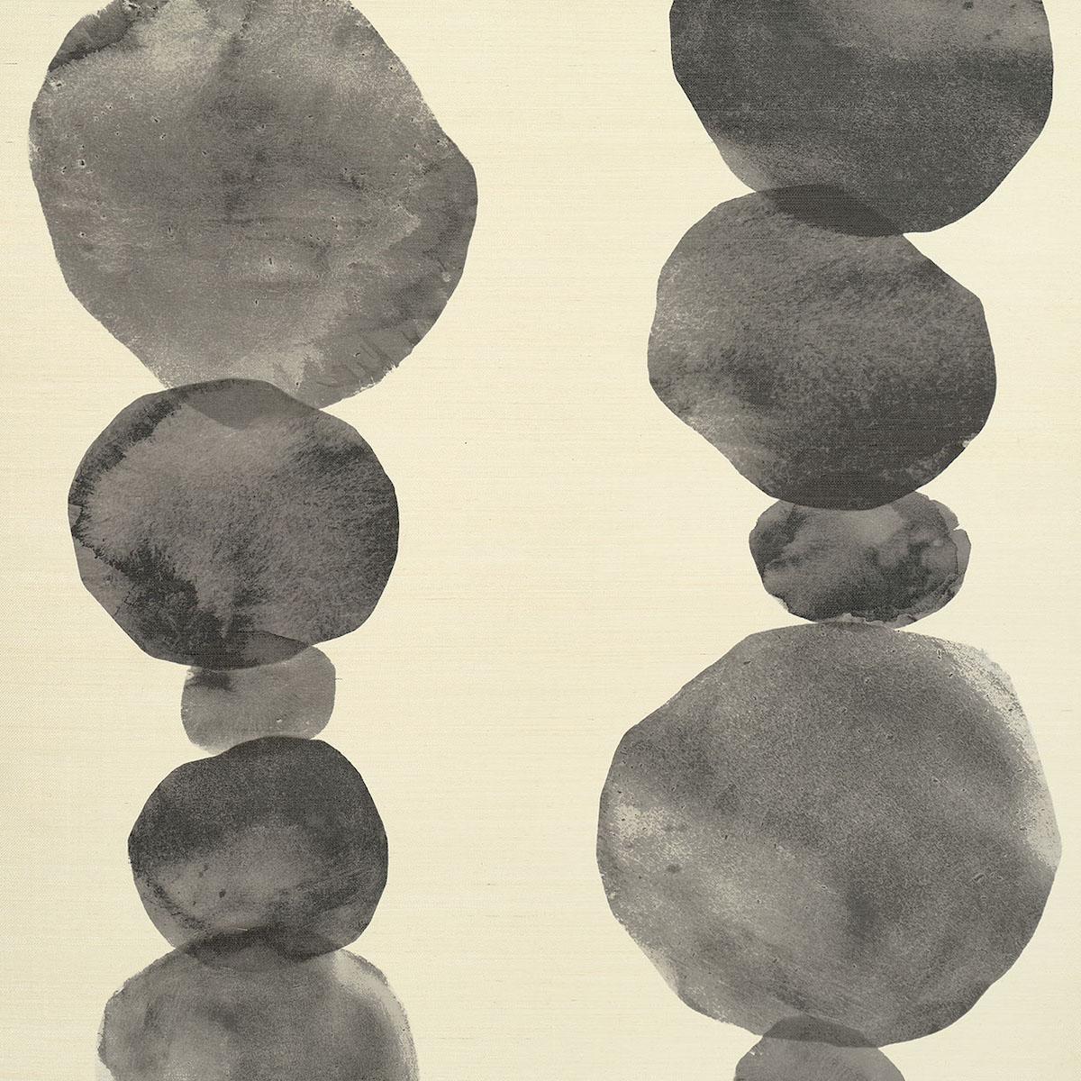 Schumacher X Backdrop Hyperion Sisal Off Black Wallpaper