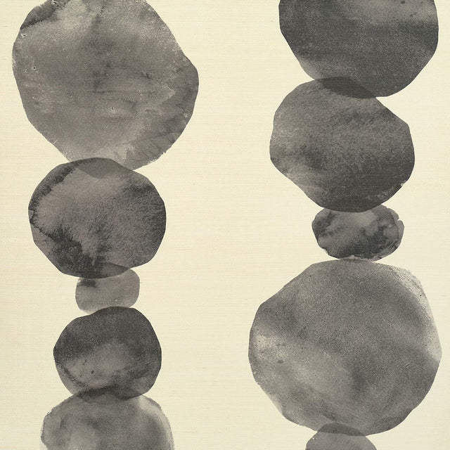 Schumacher X Backdrop Hyperion Sisal Off Black Wallpaper