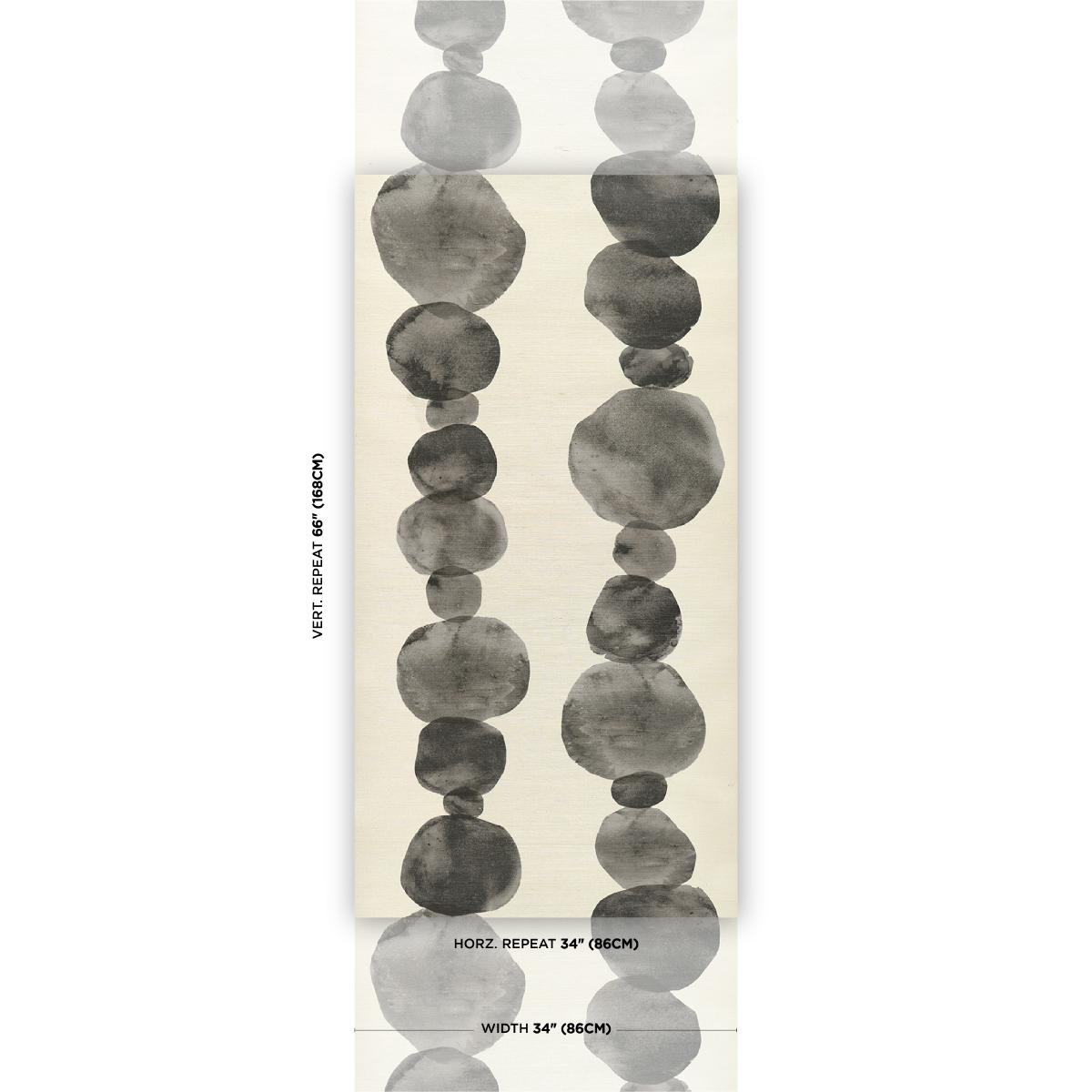 Schumacher X Backdrop Hyperion Sisal Off Black Wallpaper