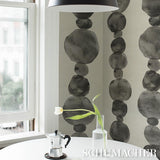 Schumacher X Backdrop Hyperion Sisal Off Black Wallpaper