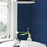 Schumacher X Backdrop Haruki Sisal Blue Is The Coolest Color Wallpaper