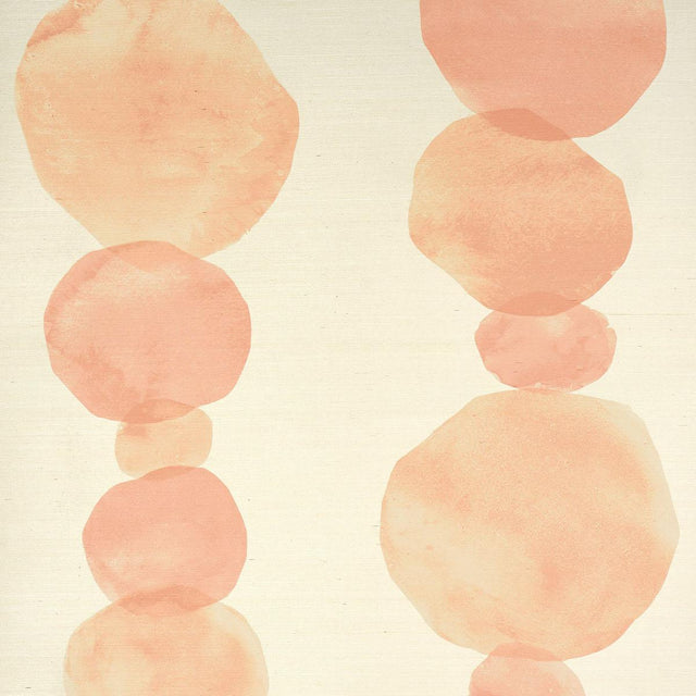 Schumacher X Backdrop Hyperion Sisal Peach Wallpaper