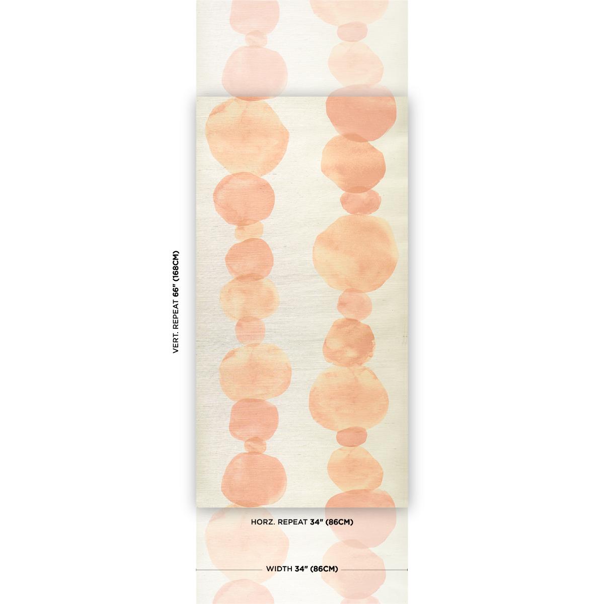 Schumacher X Backdrop Hyperion Sisal Peach Wallpaper