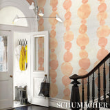 Schumacher X Backdrop Hyperion Sisal Peach Wallpaper