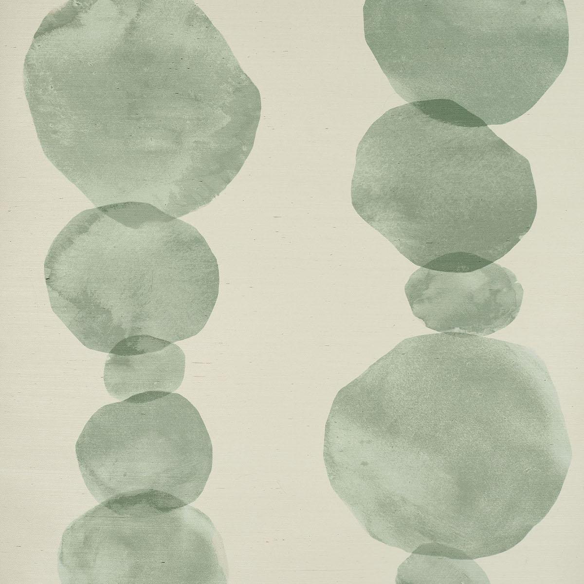 Schumacher X Backdrop Hyperion Sisal Soft Green Wallpaper