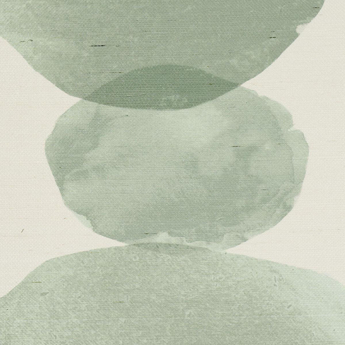 Schumacher X Backdrop Hyperion Sisal Soft Green Wallpaper