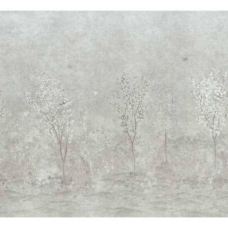 Schumacher Sublime 4 Panel Set Grisaille Wallpaper