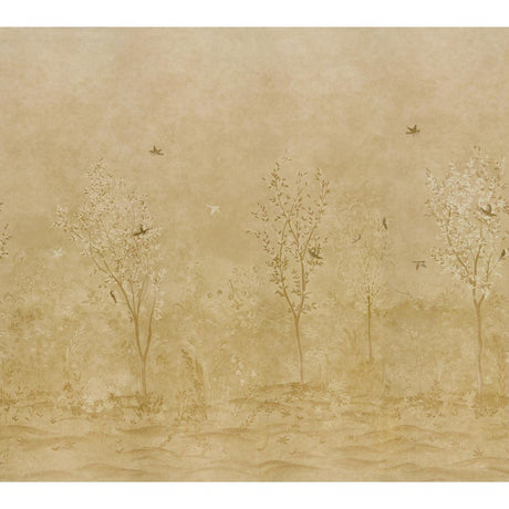 Schumacher Sublime 4 Panel Set Gold Wallpaper