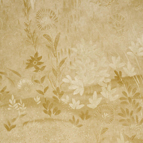 Schumacher Sublime 4 Panel Set Gold Wallpaper
