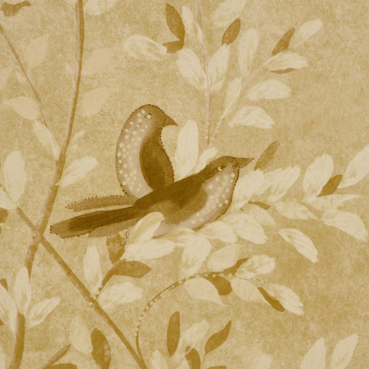 Schumacher Sublime 4 Panel Set Gold Wallpaper