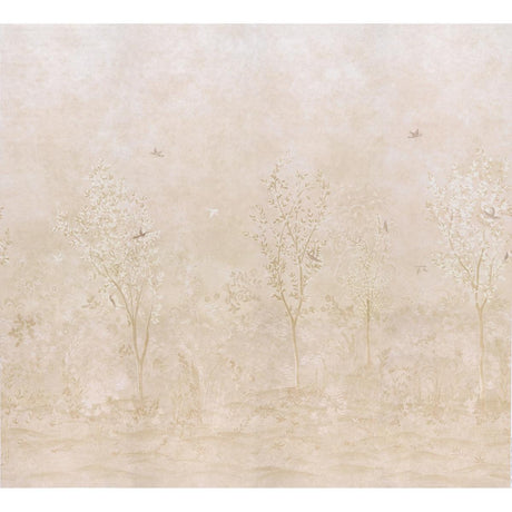 Schumacher Sublime 4 Panel Set Parchment Wallpaper