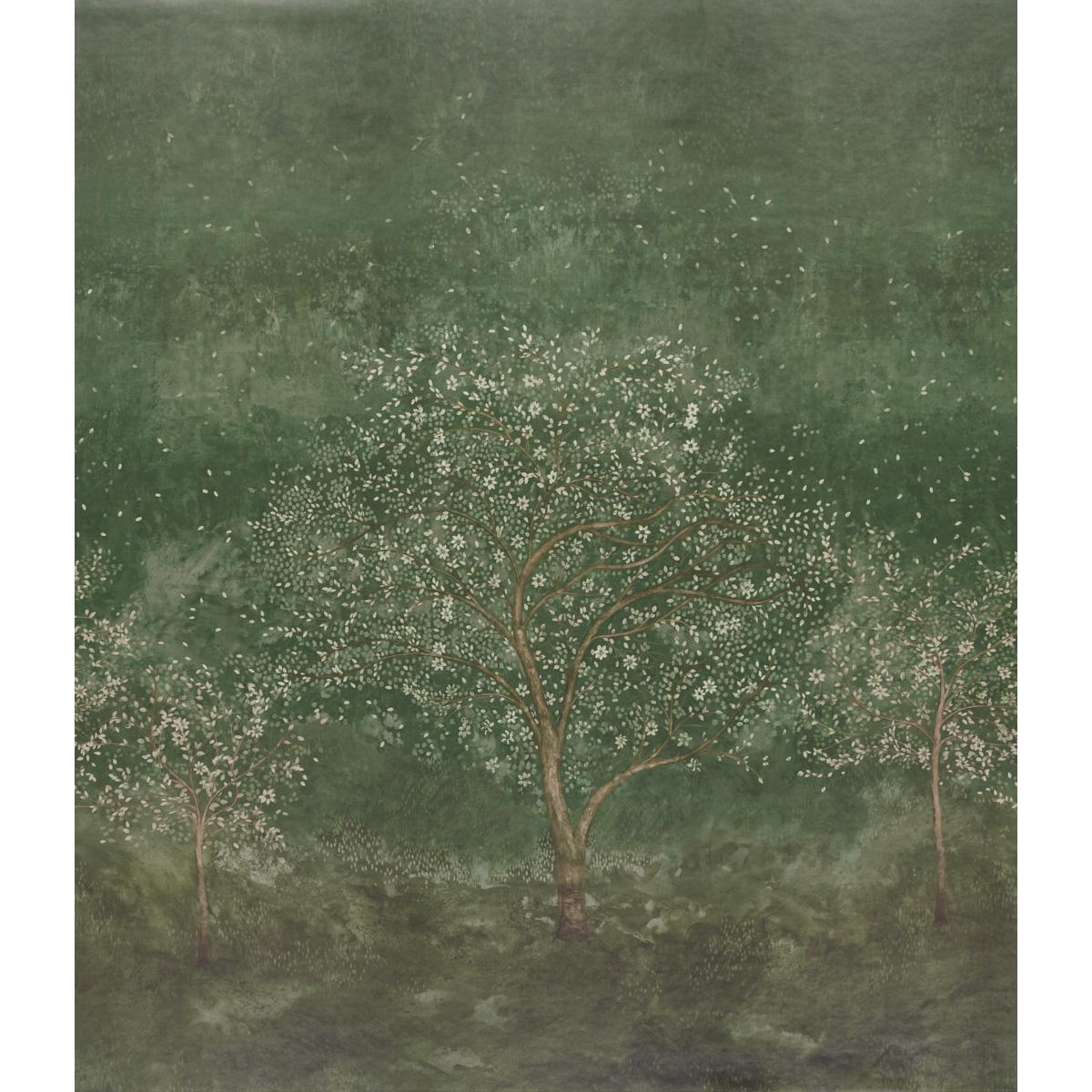 Schumacher Psalm 3 Panel Set Cypress Wallpaper