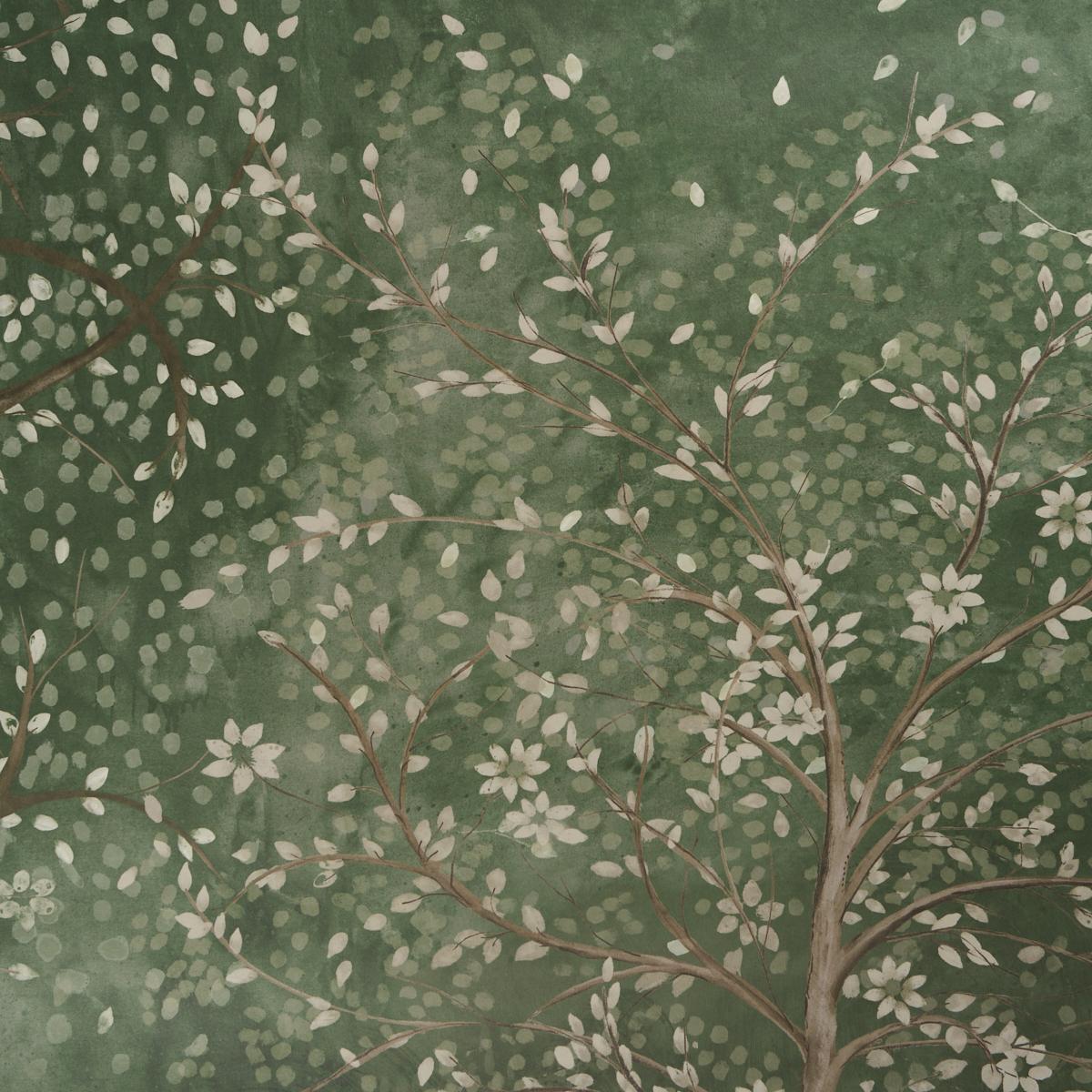 Schumacher Psalm 3 Panel Set Cypress Wallpaper
