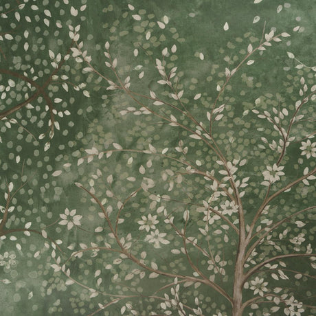 Schumacher Psalm 3 Panel Set Cypress Wallpaper