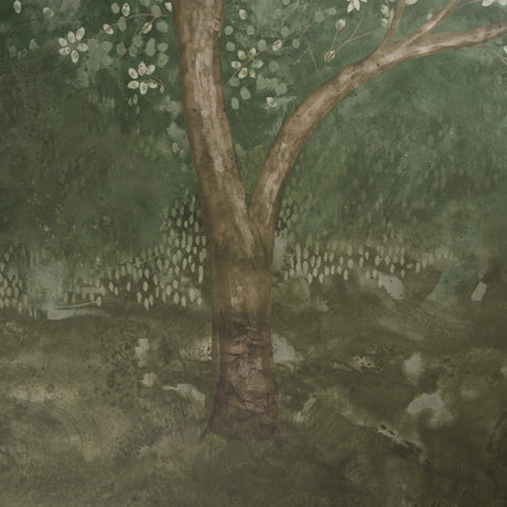 Schumacher Psalm 3 Panel Set Cypress Wallpaper