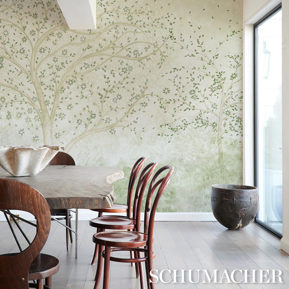 Schumacher Psalm 3 Panel Set Alabaster Wallpaper