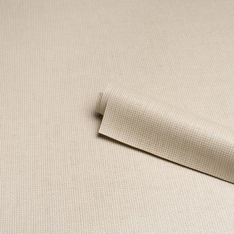 Schumacher Paperweave Vinyl Alabaster Wallpaper